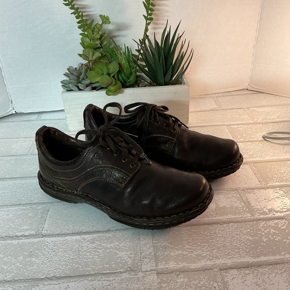 Born Dark Brown Leather Oxfords